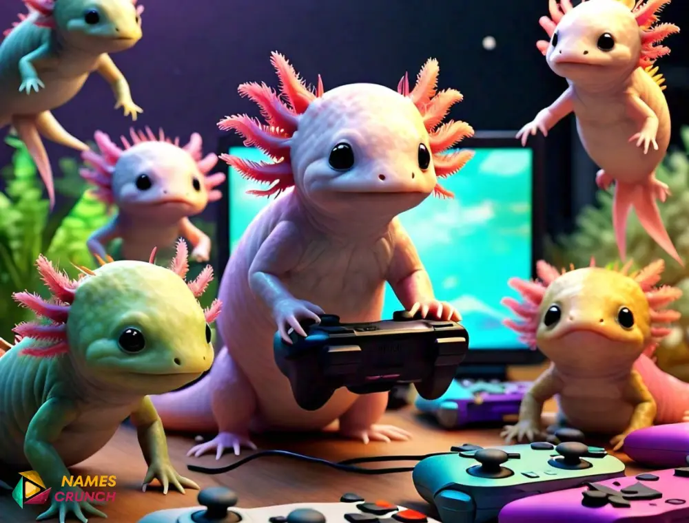 Gaming-Inspired Funny Axolotl Names