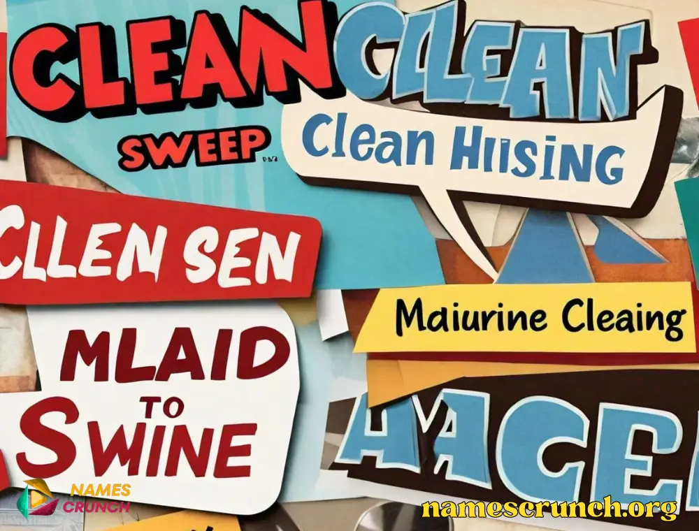 Humorous Cleaning Business Names