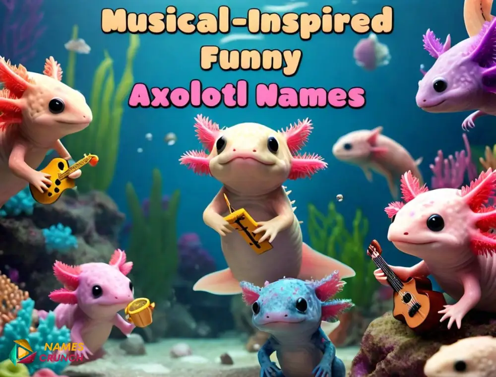 Musical-Inspired Funny Axolotl Names