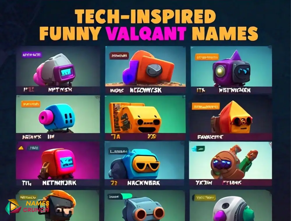 Tech-Inspired Funny Valorant Names