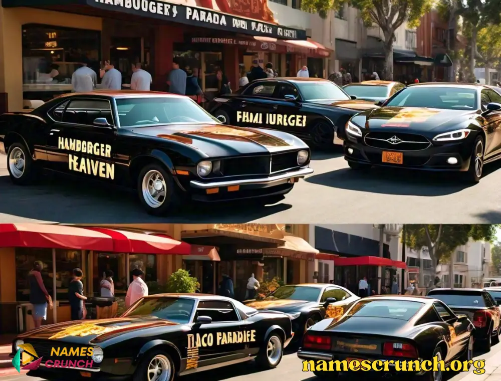 Food-Inspired Funny Black Car Names