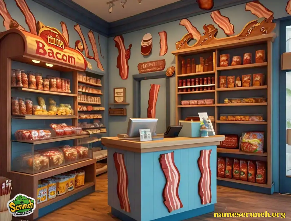 Crispy Creativity: Funny Bacon Shop Names