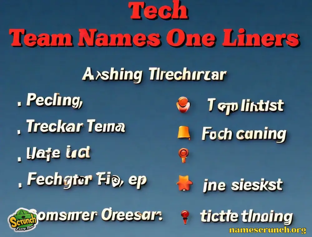 Tech Team Names One Liners